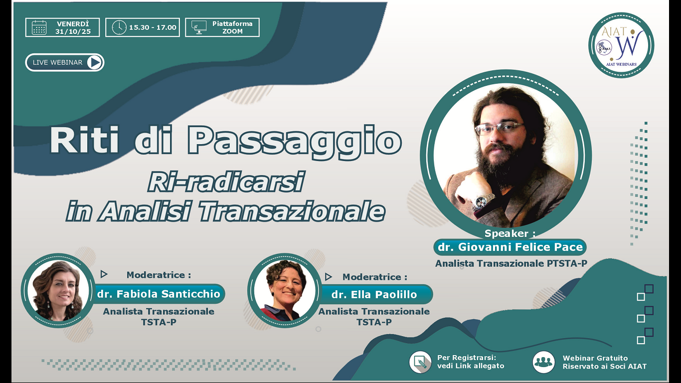 AIAT Webinar – Riti di Passaggio: ri-radicarsi in Analisi Transazionale