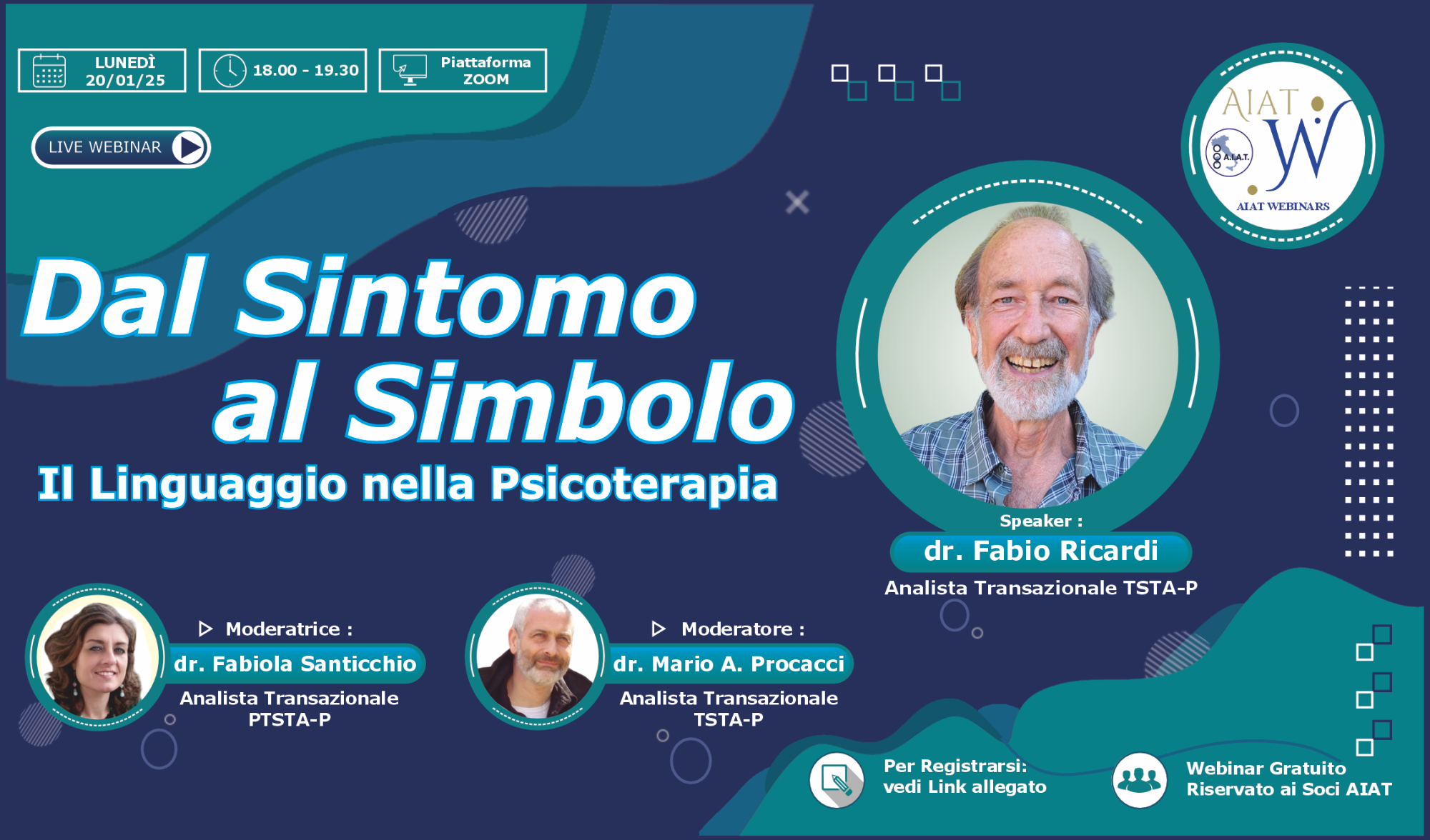 AIAT Webinar - Dal Sintomo al Simbolo. Il Linguaggio nella Psicoterapia - con il dr. Fabio Ricardi